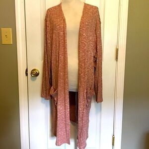 Nine West NWT long open front cardigan XXL. Transitional, office wear, Lagenlook